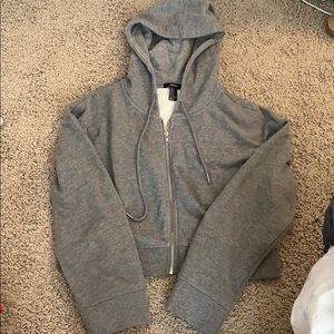 Forever 21 cropped zip up
